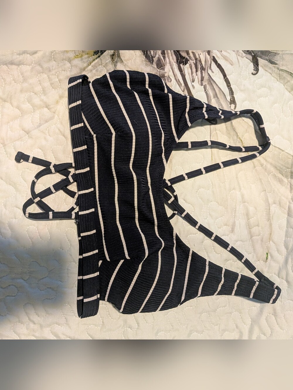 Striped Bathing Suit Top